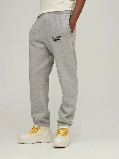 GALLERY DEPT. ENGLISH LOGO SWEAT PANTS E English basic logo sweatpants Vintage washed trousers floral gray S-XL
